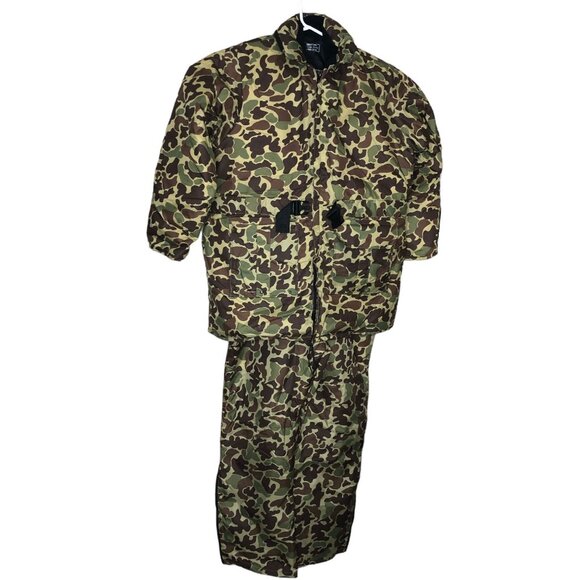 Flotation Jacket & Pants Camouflage Stearns Inc Hood Pockets Large Mens Womens - Picture 1 of 16